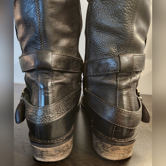 CORDANI WOMEN'S RIDING BOOT'S BLACK LEATHER ZIPPER CALF BOOTS Size 37 US Size 7 - Picture 9 of 11